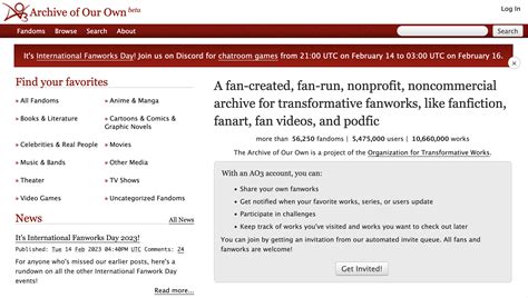 Archive of Our Own / Platform .